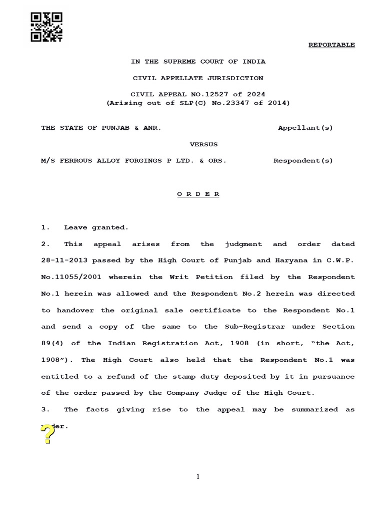 Supreme Court Ruling on Stamp Duty | PDF | Appeal | Auction