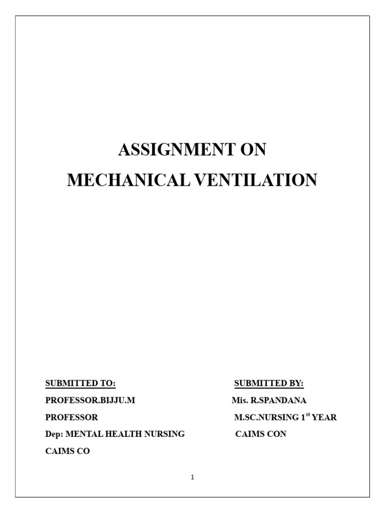 Understanding Mechanical Ventilation Basics | PDF | Respiratory System ...