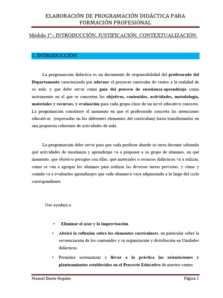 Módulo 1 Pdf Plan De Estudios Maestros