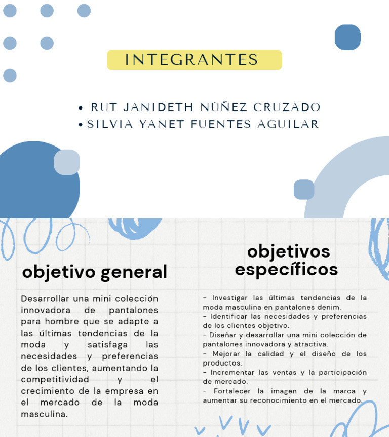 Presentación Proyecto Trabajo Creativa Profesional Azul | PDF | Estilo ...
