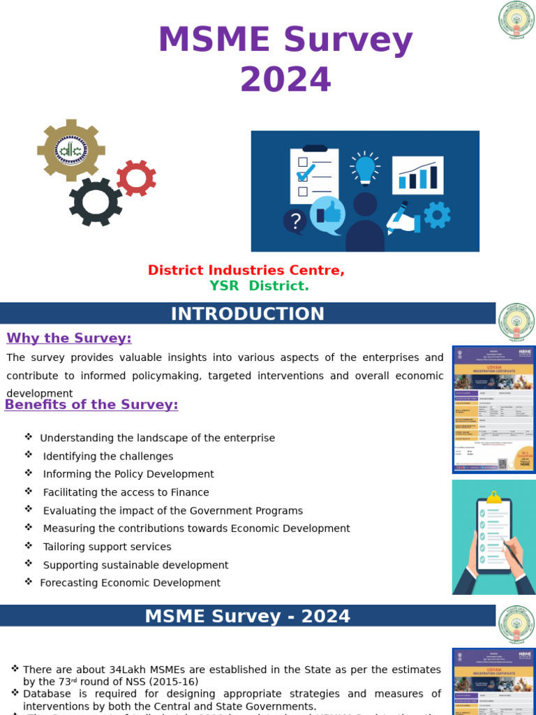 On Msme Survey 2024 | PDF | Loans | Employment