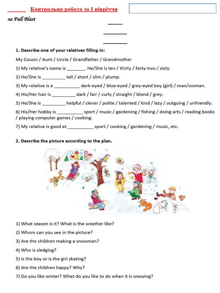 Full Blast 6 Speaking Test Guide | PDF | Language Arts & Discipline