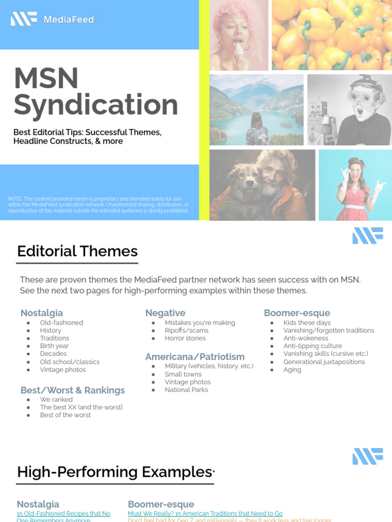 Editorial Themes for MediaFeed Success | PDF