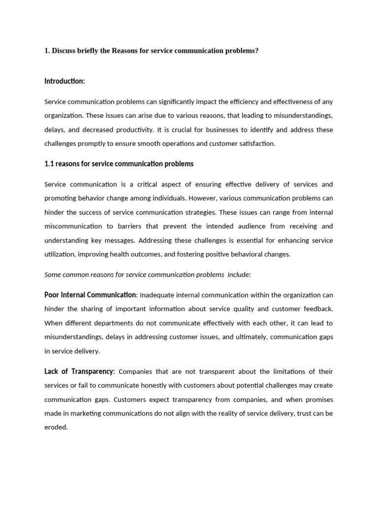 Services Assignment Pdf Communication Telecommunications