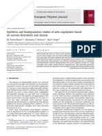 European Polymer Journal: M. Teresa Barros, Krasimira T. Petrova, Raj P. Singh