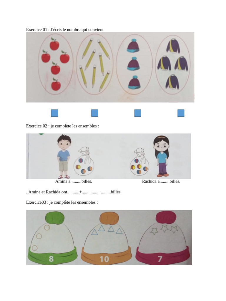 Évaluation Grande Section : Exercices | PDF
