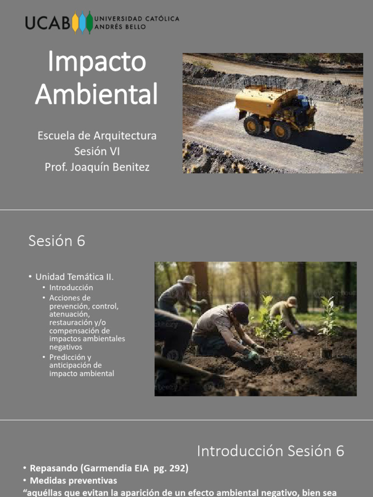 Medidas de Impacto Ambiental en Proyectos | PDF | Evaluación de impacto ...