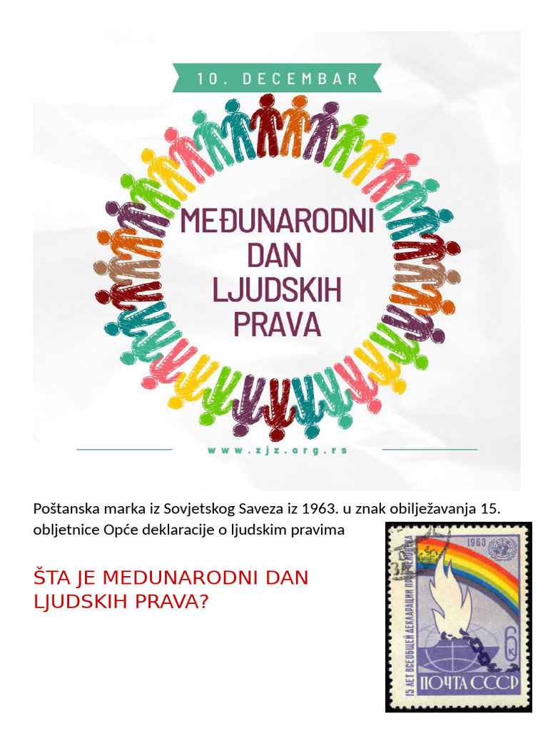 Medunarodni Dan Ljudskih Prava | PDF