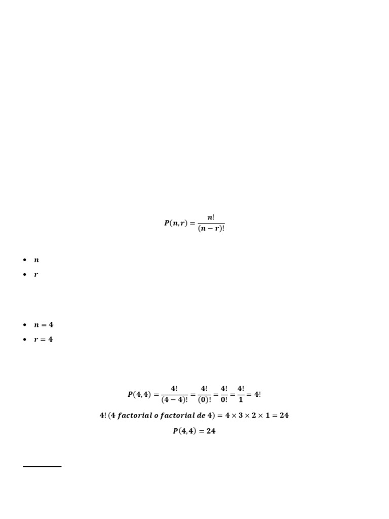 Ejercicios de Permutaciones y Combinaciones | PDF | Matemáticas ...