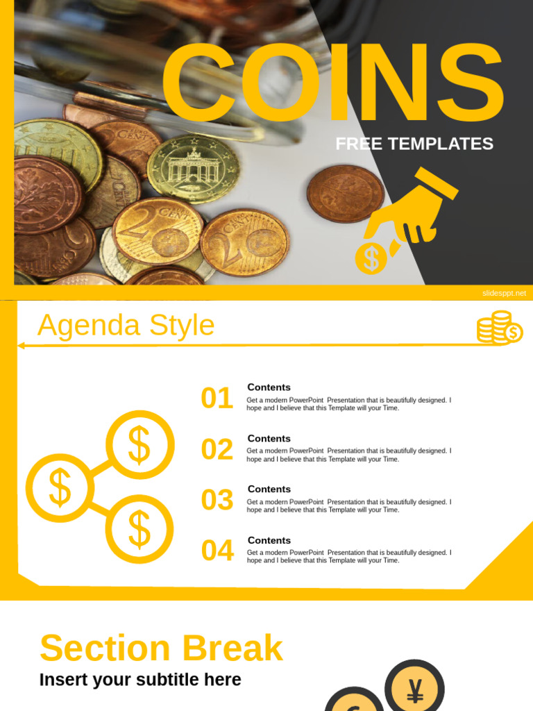 Coin-Template (1) | PDF | Infographics | Microsoft Power Point