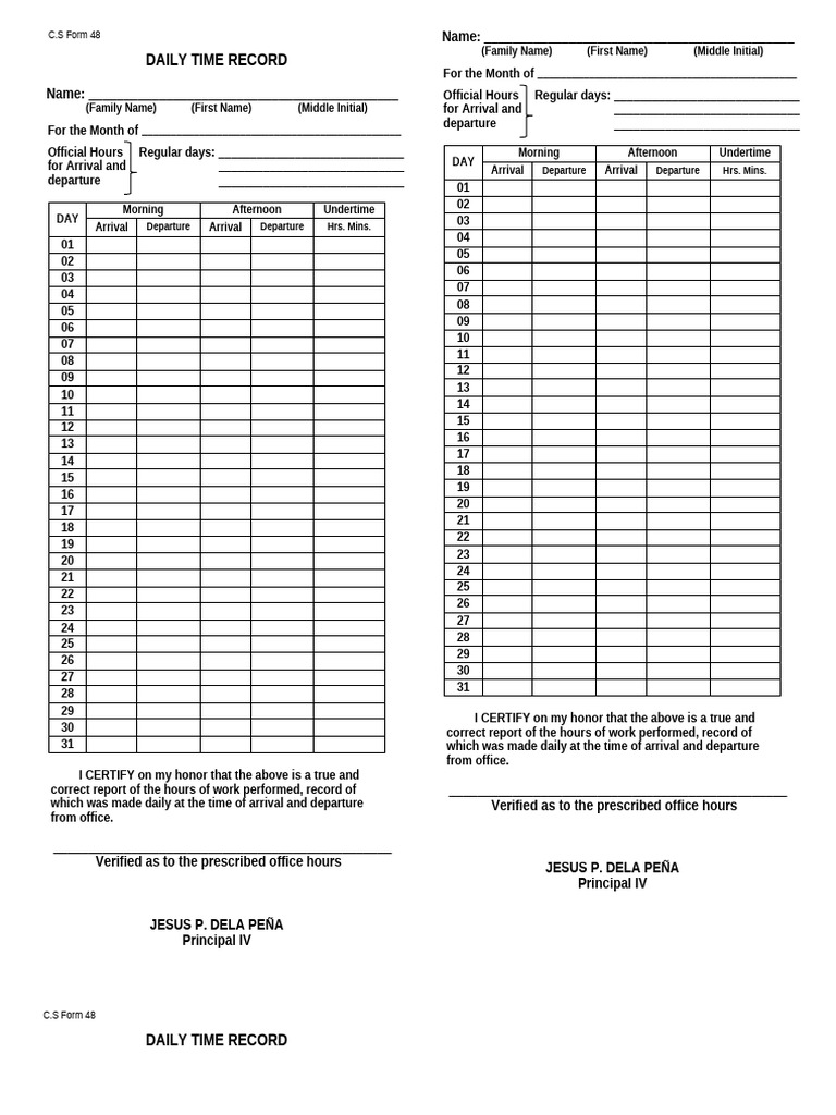 What Is Daily Time Record