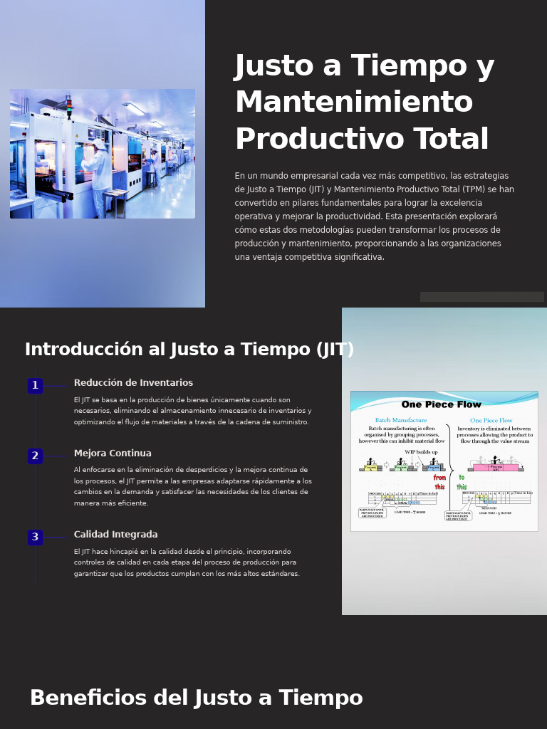 Just in Time y TPM | PDF | Lean Manufacturing | Business