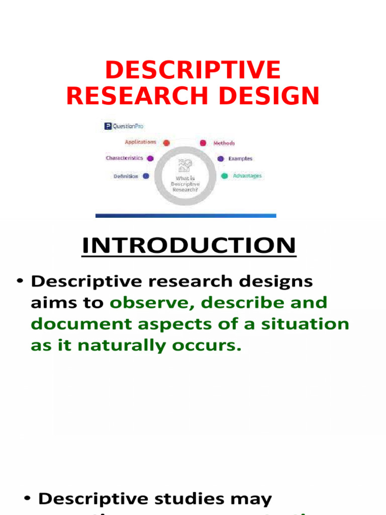 DESCRIPTIVERESEARCHDESIGN | PDF