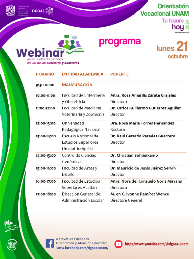 Programa Webinar | PDF