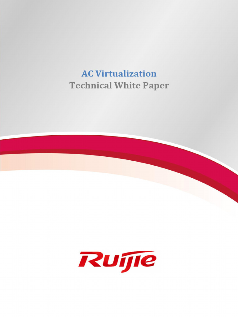 Ruijie AC Virtualization Technical White Paper | PDF | Computer Network ...