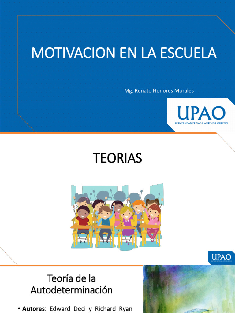 Teorías de Motivación Escolar | PDF | Autoeficacia | Motivacional