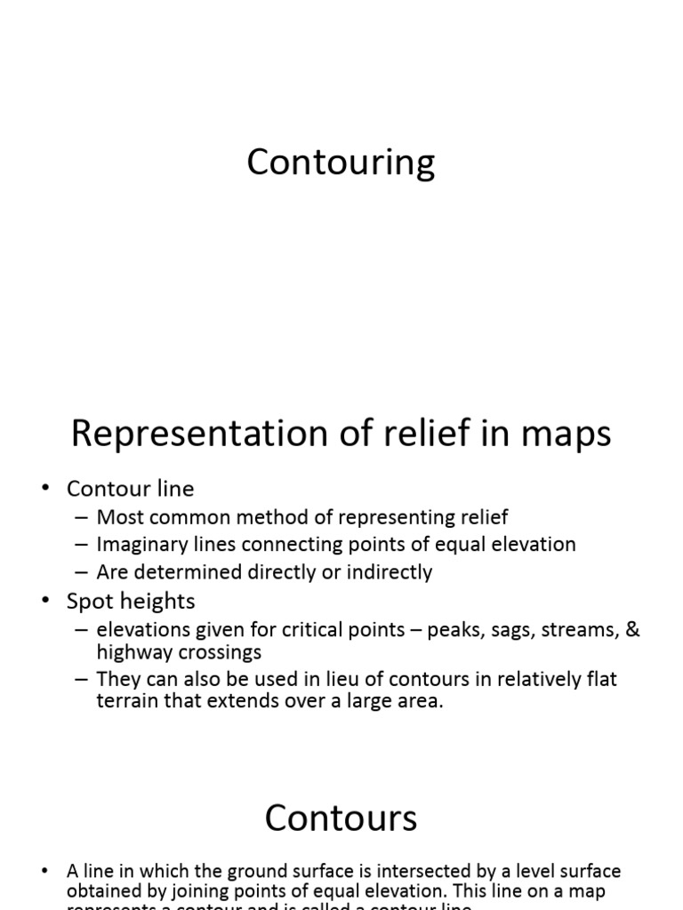 08_Contouring | PDF | Contour Line | Topography