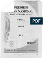 Prediksi Ujian Sekolah IPA 2012