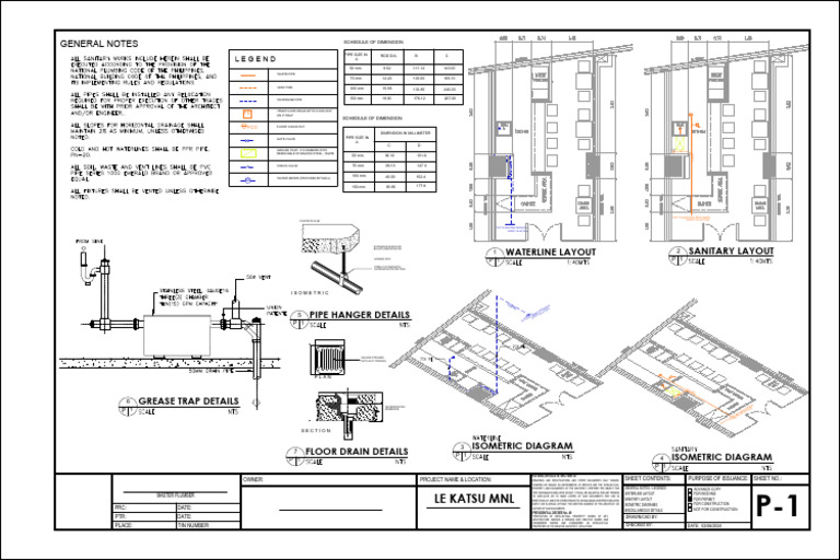 Le Katsu MNL Waterline Layout | PDF | Building Engineering | Building ...