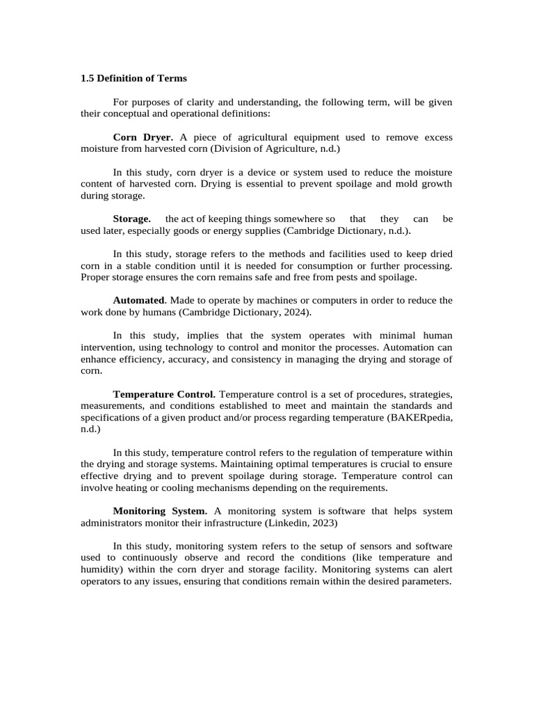 Definition of Terms | PDF