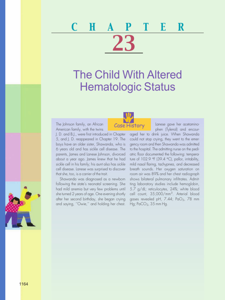 Pediatric Hematologic Disorders Overview | PDF | Haematopoiesis | Anemia