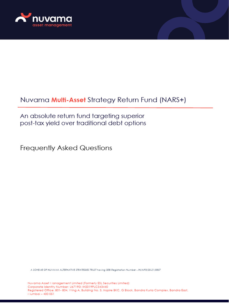 Nuvama Multi-Asset Strategy Fund Overview | PDF | Investment Fund | Taxes