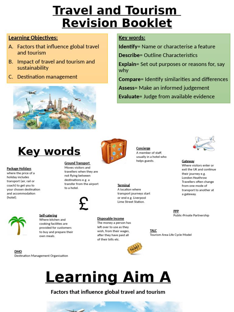 Travel and Tourism: Key Concepts Guide | PDF | Tourism | Hotel