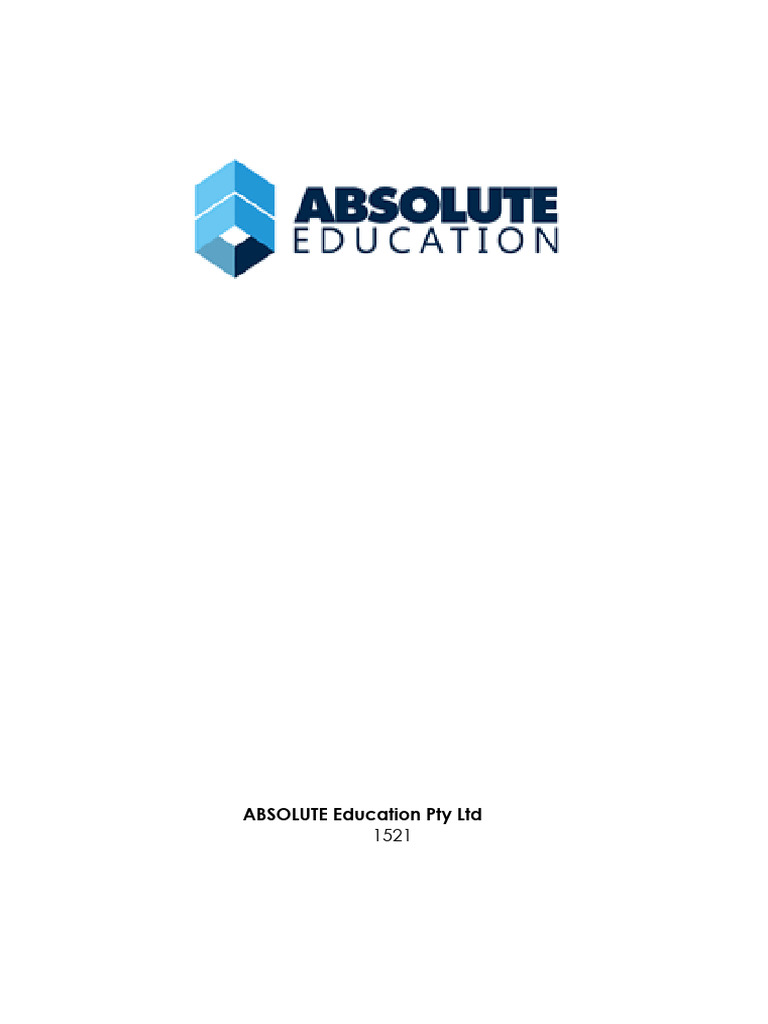 Absolute Education Student Handbook | PDF | Occupational Safety And ...