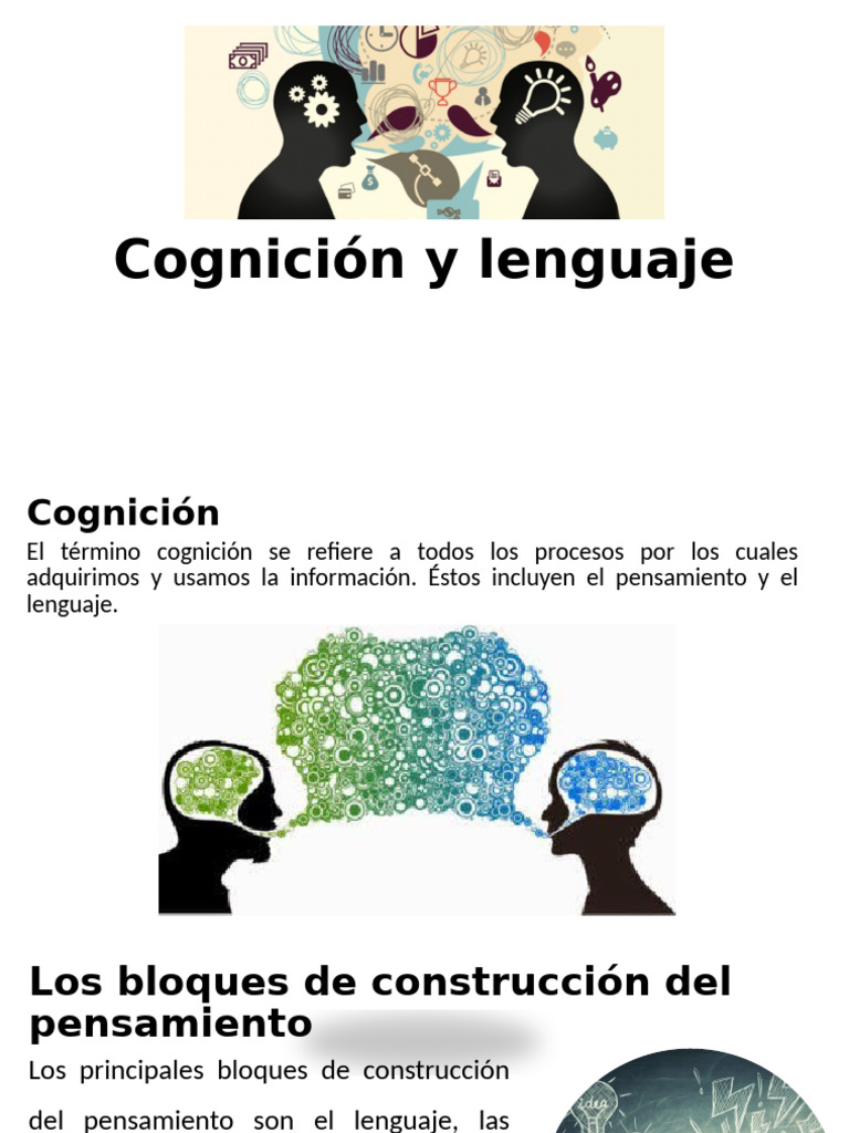 Cognición y Lenguaje | PDF | Palabra | Pensamiento