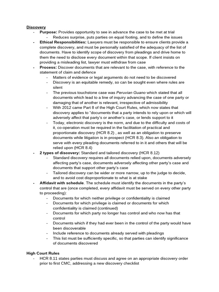 Discovery Pdf Discovery Law Justice