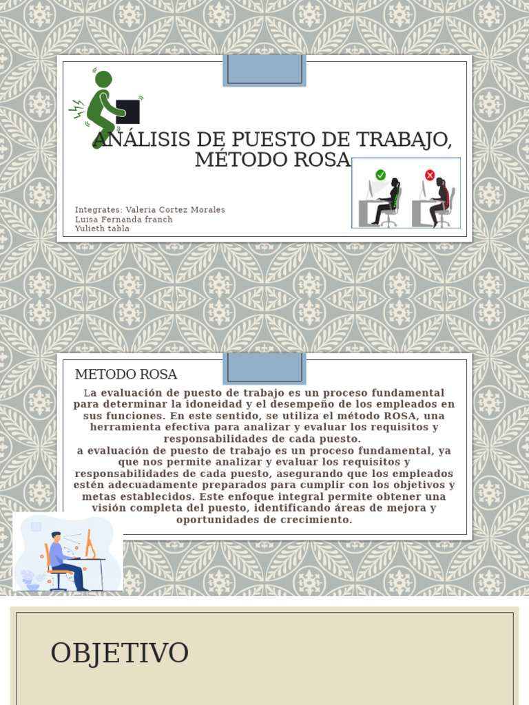 Análisis de Puesto: Método ROSA | PDF | Empleo | Evaluación