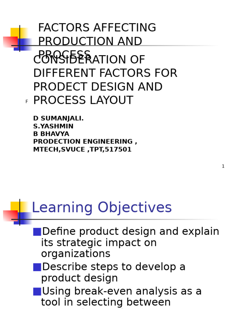 Product Design and Process Selection Guide | PDF | Business | Business ...