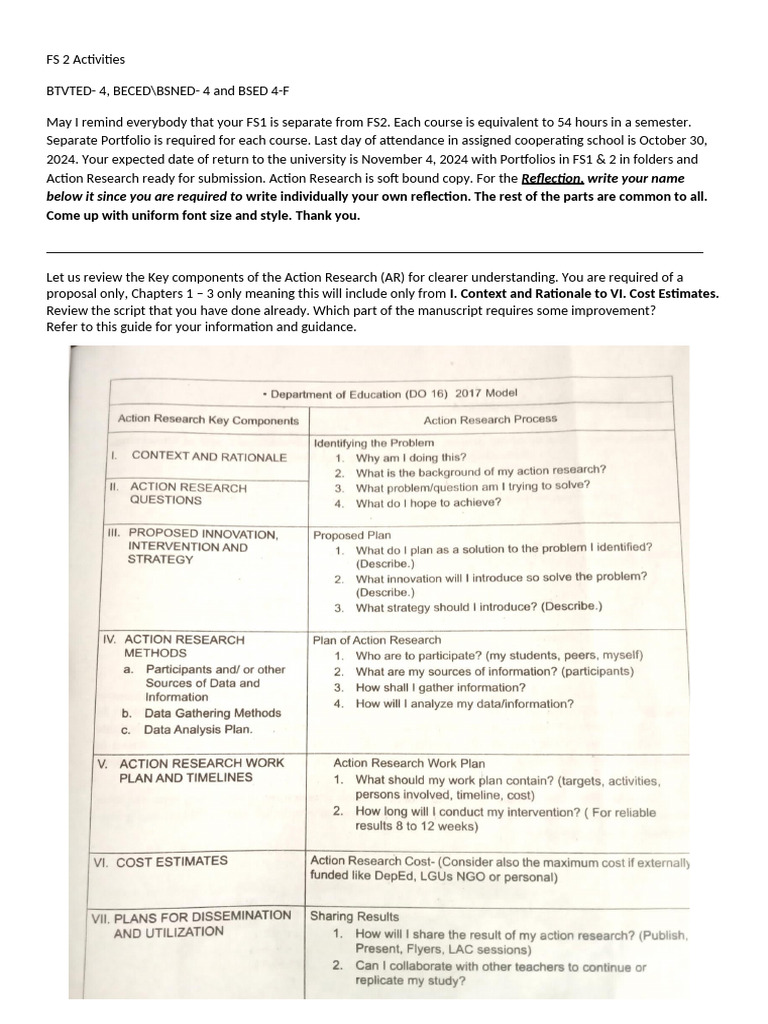 FS 2 Activities Last 4 Learning Episodes Revised | PDF | Classroom ...