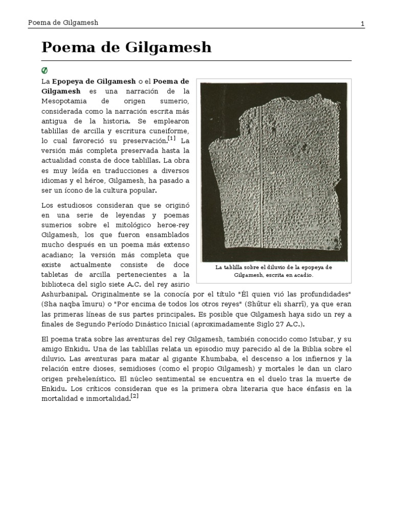 Finalmente subtítulo rodillo Poema Del Gilgamesh | PDF | Mitología mesopotámica | Religiones semíticas  antiguas