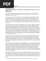 Download Apply for H4 Visa ITIN Individual Tax Identification Number Form W7 by Non Resident Tax Expert SN7964884 doc pdf