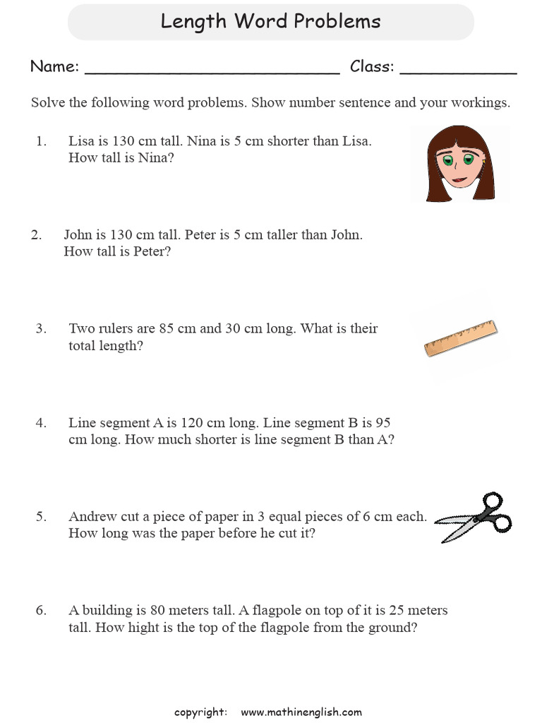Lengthp2 WordProblems | PDF