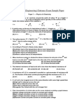 MH Cet Engineering Sample Paper