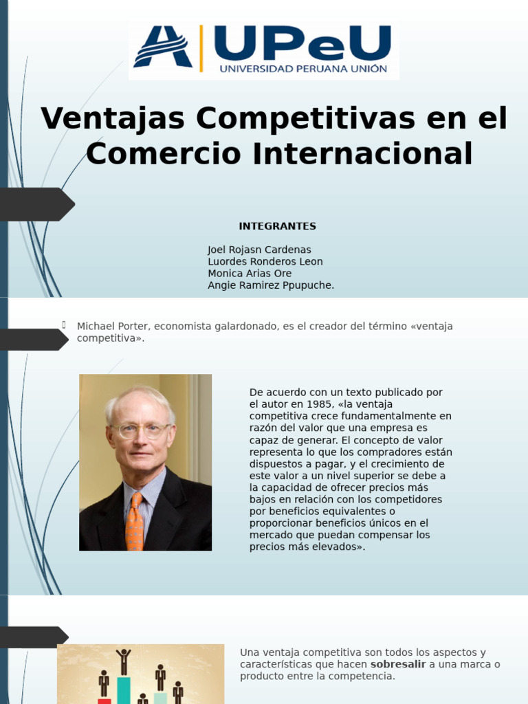 Ventajas Competitivas en Comercio Global | PDF | Mercado (economía ...