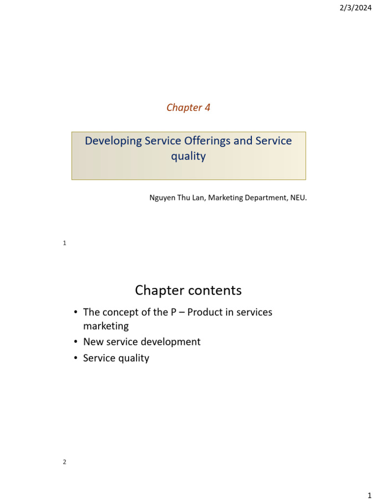 Chapter 4 The Product of Service | PDF | Reliability Engineering | Cheque