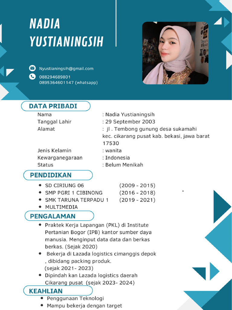 CV Nadia | PDF