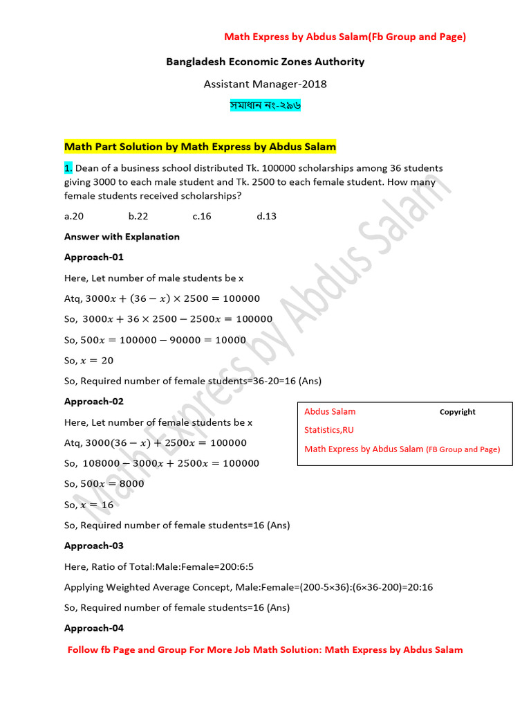 BEZA AM 2018 & 2020-Math Express | PDF | Taxes | Economies