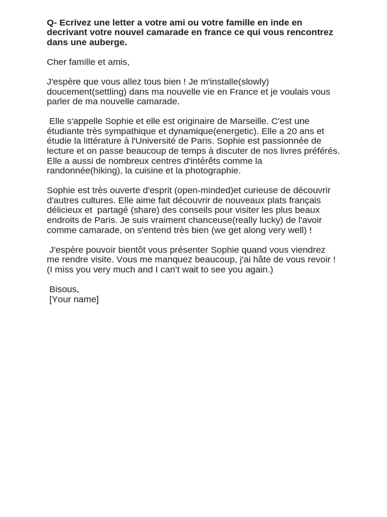 Informal Letter | PDF