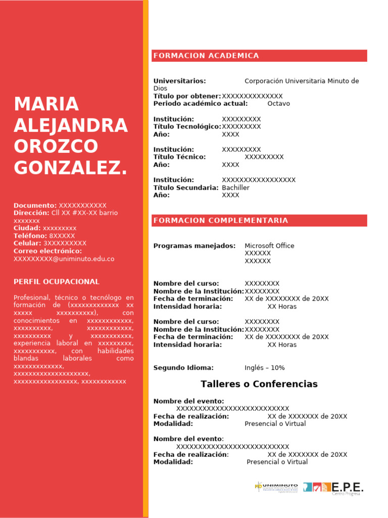 Perfil Académico y Profesional de María Orozco | PDF | Ciencias sociales