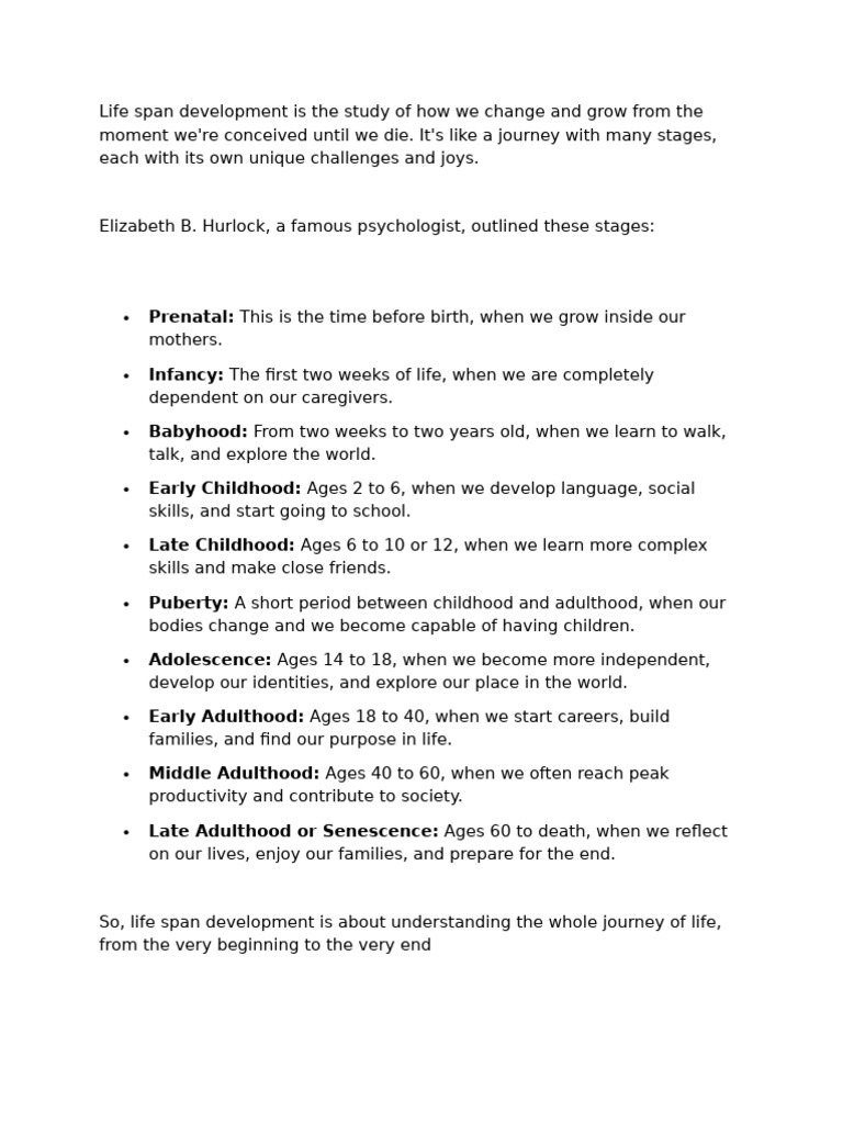 Life Span Development and Body Image Insights | PDF | Adolescence ...