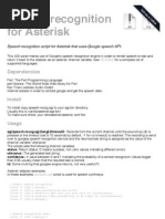 Speech Recognition For Asterisk PBX
