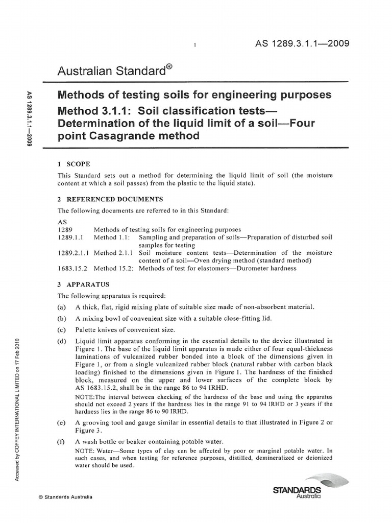 As1289.3.1.1 - 2009 | PDF