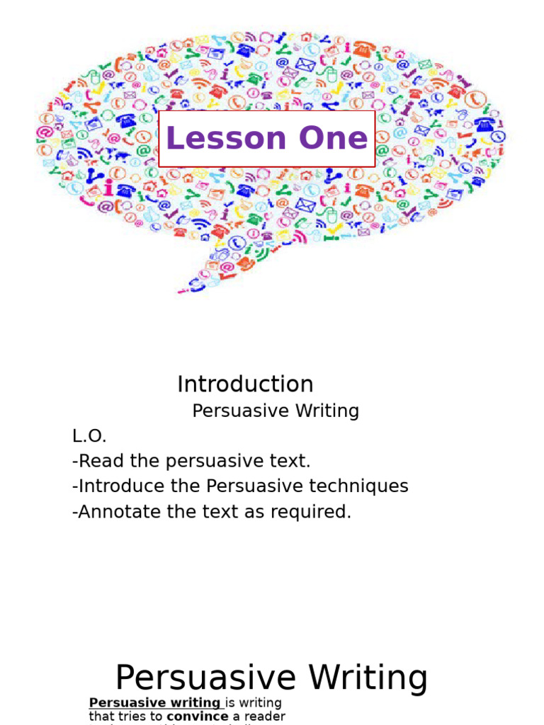 Persuasive Writing Techniques Guide | PDF | Human Communication | Cognition