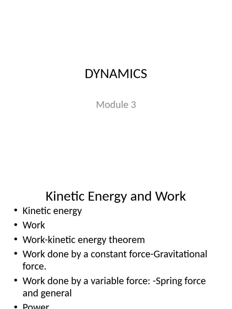 Dynamics pdf force mechanics