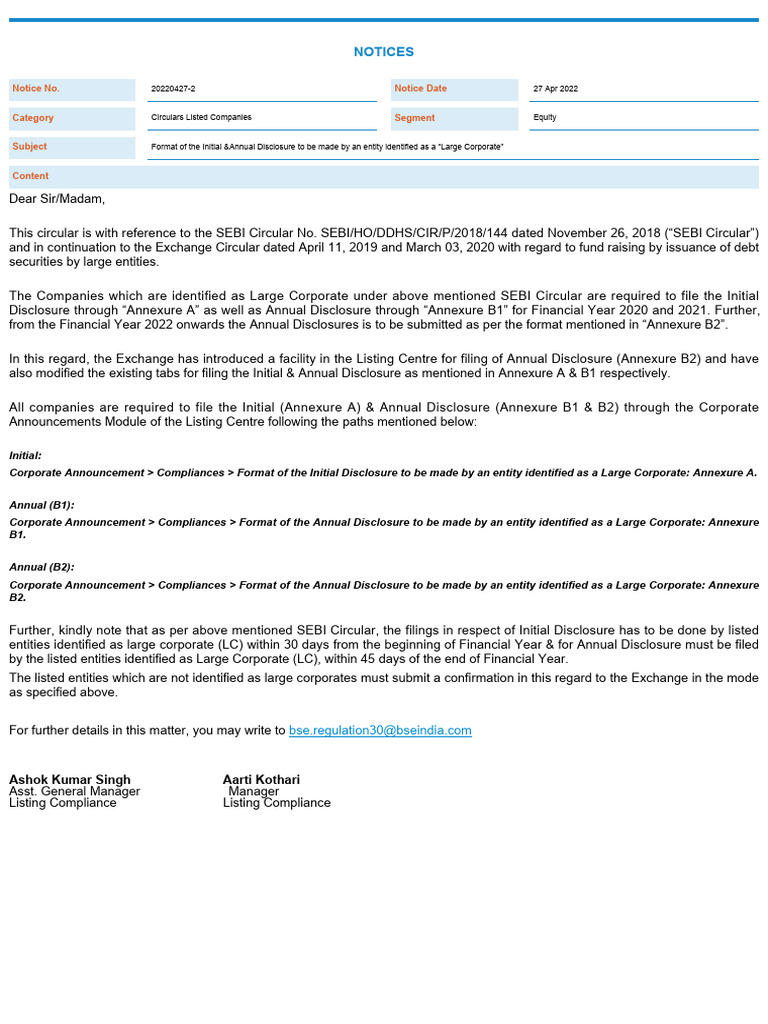 Format for initial and annual disclosure 27 04 2022 pdf private