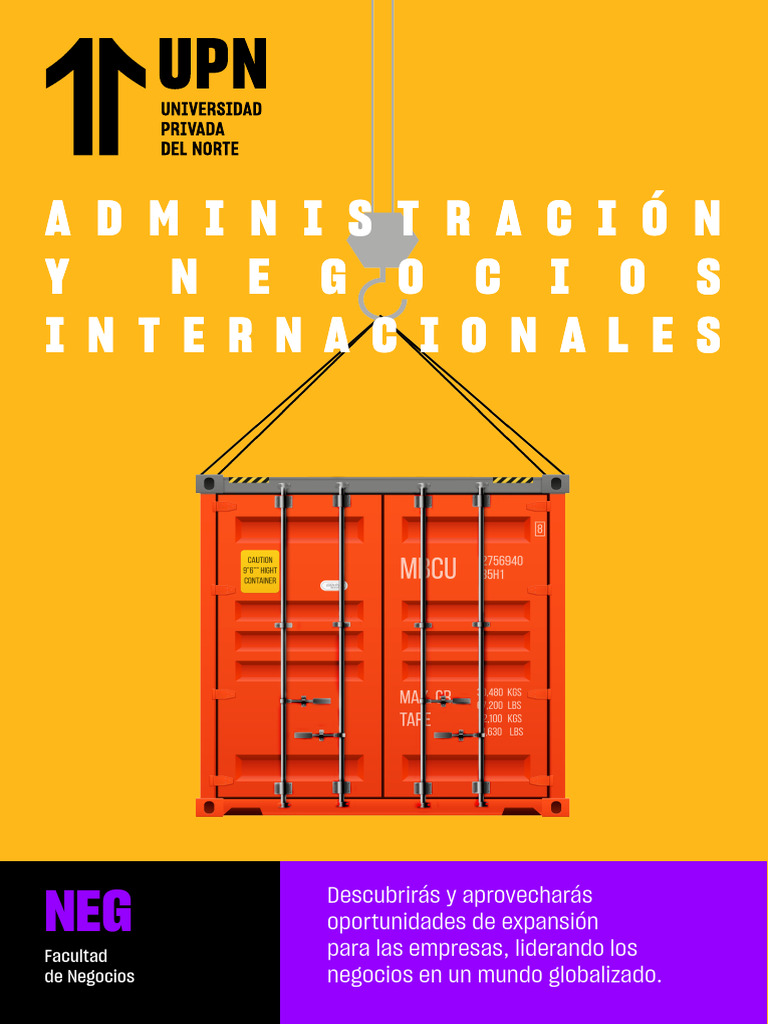Administración y Negocios Internacionales UPN | PDF | Exportaciones ...